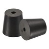 sourcing map Rubber Tapered Plug 20mm to 26mm with Hole