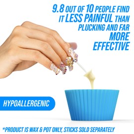 KENASHII Kenashii Super Beads | Nasenwachswachs | speziell formuliert | hypoallergen | Schmelztopf enthalten | medizinisches Silikon | schnelle, sichere, lächerlich befriedigende Nasen- und Ohrenhaarentfernung