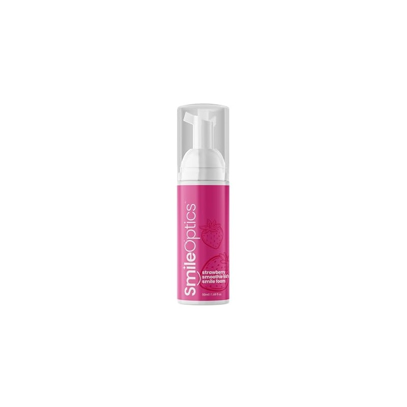 SmileOptics Strawberry Bliss Kids' Foam SmilePaste - Tooth Paste Fluoride-Free