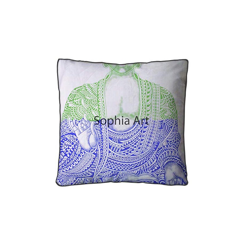 Sophia Art Indian Meditation Yoga Hippie Mandala Floor Pillow Cover