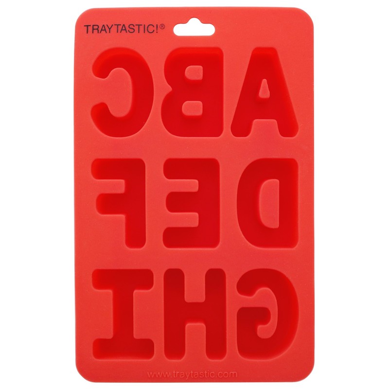 Traytastic! Silicone Letter Mold A-Z Alphabet - Large 1.5" Cavity