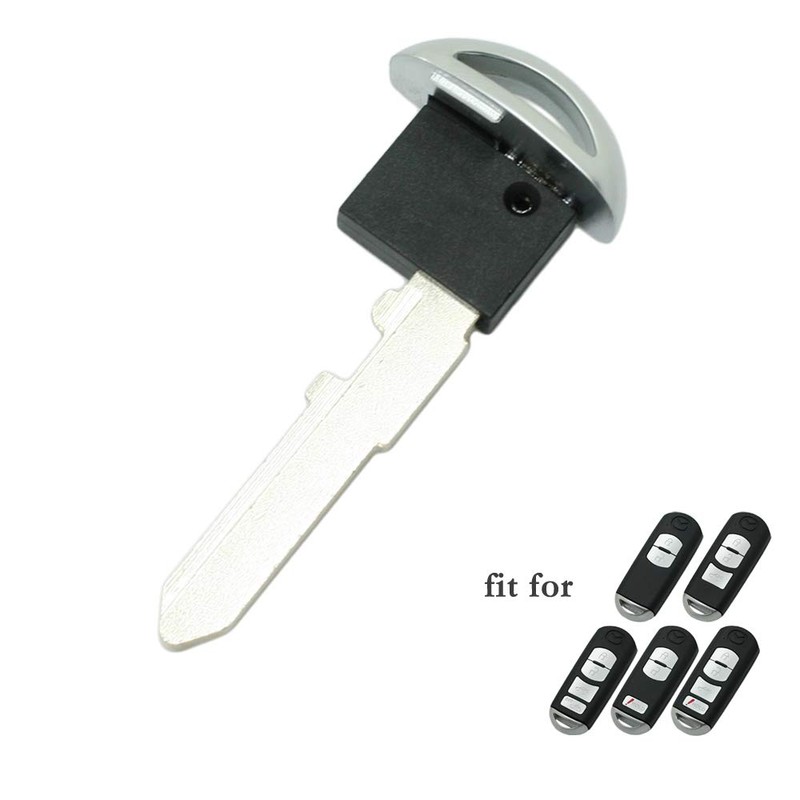 SEGADEN Uncut Blank Emergency Insert Key Blade Compatible with Mazda