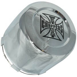 West Coast Choppers Jesse James Widow I-Beam 8 Lug ​1001-29 Chrome Wheel Rim Center Cap