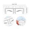 100PCS Eyebrow Ruler Stencils Clear Scale Transparent Adhesive Eyebrow Designer