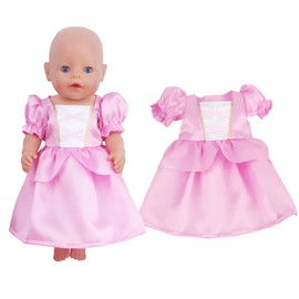 IKOPFLN 1 Piece Doll Princess Dress, Baby Bor N Accessories, Baby Bor N Clothing 43 cm, Baby Clothes, Baby Bor N Clothes, Baby Annab ell Clothing 43 cm
