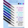 Donluhu Legami Pens Refills [9 Blue, 1 Black, 1 Turquoise,