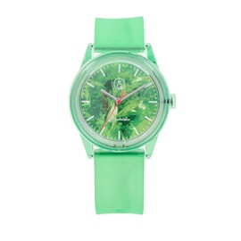 Q&Q SmileSolar Watch, Solar, Analog, Travel Coffee Collaboration Model, green