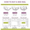 U/D Bed Rails for Toddlers/Kids - Extra Long and Tall