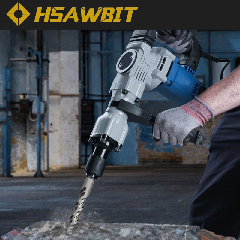 HSAWBIT 6mm x 350mm LONG SDS MASONRY DRILL BIT, TUNGSTEN