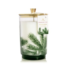 Thymes Frasier Fir Candle - Heritage Pine Needle Luminary Scented Candles - Elegant Pine Candle - Crisp Siberian Fir, Cedarwood & Sandalwood - Holiday Candles - Christmas Decor (Large, 16 oz)