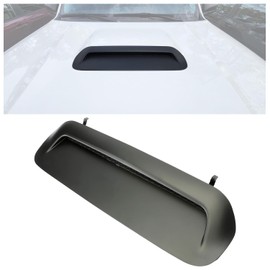 ECOTRIC Front Upper Hood Scoop Compatible with 2010-2022 Toyota 4Runner 2012-2015 Tacoma Sport Hood Air Flow Scoop Bulge Insert Kit Upgrade Painted Black