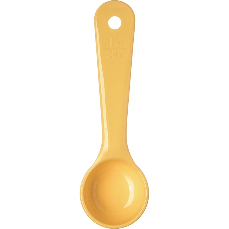 Carlisle 492104 Solid Short Handle Portion Control Spoon, 1 oz,