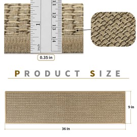 SMILOOL Stair Treads Non Slip for Wooden Steps Indoor 9" x 36" 4 Pack Extra Wide Stair Tread Carpet Stairs Runner, Step Pads with Reusable Adhesive for Dogs Kids Elders, Machine Washable, Beige