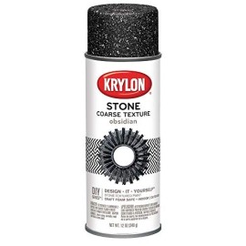 Krylon 12 Ounce Obsidian Granite Textured Paint for Home Decor Craft Projects