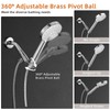 KAPHOME Shower Head Holder,All Metal Handheld Shower Head Holder,Adjustable Shower