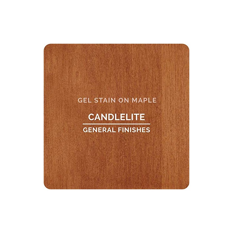 General Finishes Oil Base Gel Stain, 1/2 Pint, Candlelite