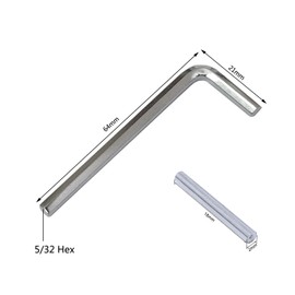 Spring Hinge Tension Pin Metal Dowel Pegs Shelf Support Replacement Kit for Self Closing Garage Door Closer Hinge (24x Shelf Pins and 4X Hex Wrenches)
