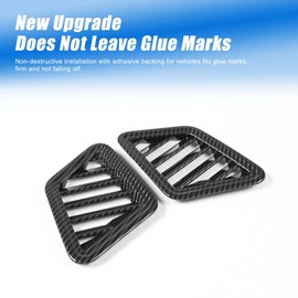 HIRUFAIT Dash Air Vent Cover Trim for M-itsubishi Triton & L200 2024 2025 Accessories, ABS Dashboard Sides Air Vent Outlet Frame Decor Protector 2Pcs