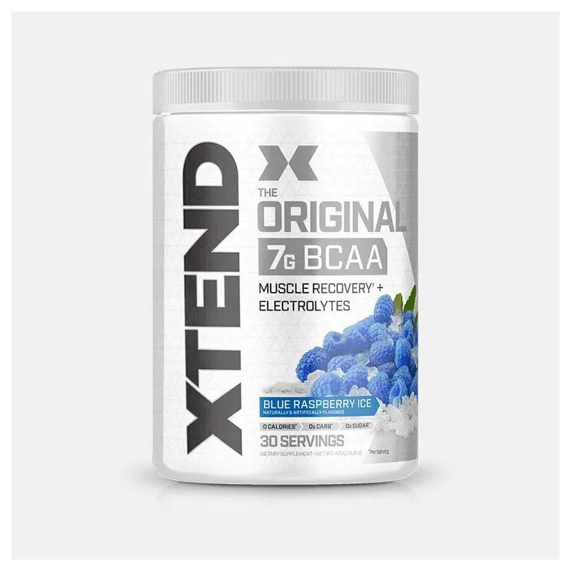 Suplemento Bcaa Mezcla Aminoácidos Polvo Xtend Sabor Frambuesa Azul 420g