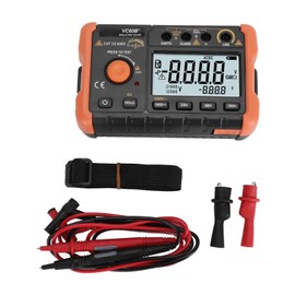 Insulation Resistance Tester Megohmmeter Digital 1000V 4999MΩ with LCD Display Backlit Shoulder Strap