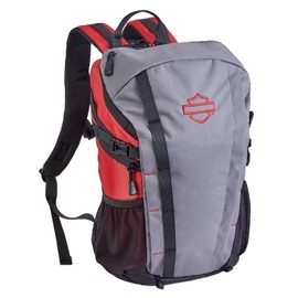 Harley-Davidson Street Cruiser Water-Repellent Backpack - Gray/Red