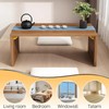 Folding Coffee Table, Low Coffee Table for Sitting on The