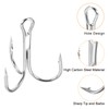 PATIKIL Pack of 20 2# Treble Fishing Hooks 1.02 Inch