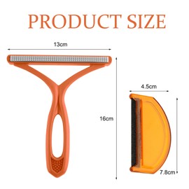 DHWEKU Pack of 2 anti-pilling razors, manual anti-pilling razor and cashmere comb, for home, office, car and travel care of cashmere sweater clothing removal tool