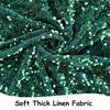 Emerald Green Sequin Fabric by The Yard 2 Yards Thick