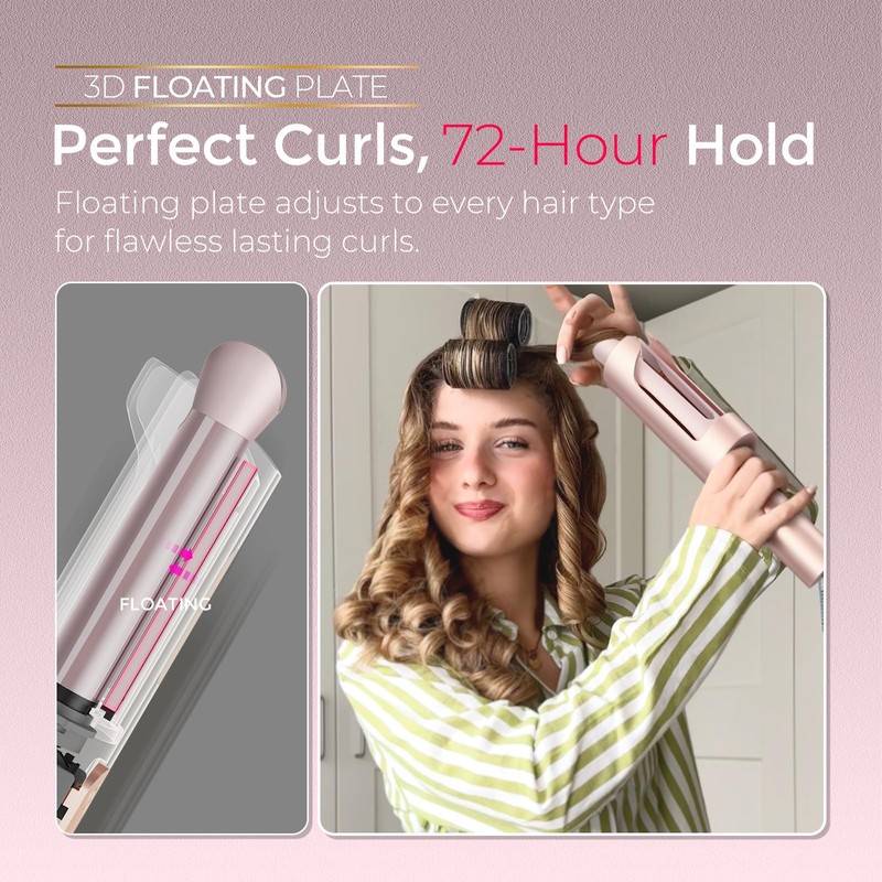 TYMO CurlPro Plus Automatic Rotating Curling Iron - Upgraded Long