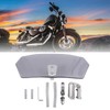 Bohaner Motorcycle Windscreen Smoke Wind Deflector Clip-on Wind Shield Attachment