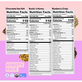 Clusterbucks Superfood Clusters – Grain-Free, Keto-Friendly Granola with Regeneratively Grown Sprouted Buckwheat– Gluten-Free, Low-Carb, Organic Healthy Snack (6 Ounce (Pack of 6), Variety #1)