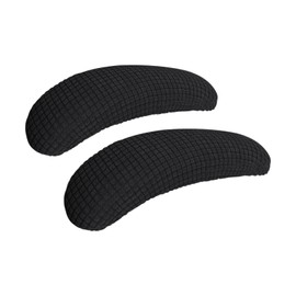 FORCHEER Office Chair Armrest Covers Stretchable Water Resistant Jacquard Elastic Band Short Computer Chair Arm Covers for Desk Chairs 8-13inch Washable 2 Pieces-Black
