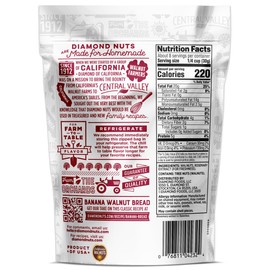 Diamond of California Chopped Walnuts, Raw Walnuts for Baking, Snacking and Salads, 24 oz. Total / 8 oz. Each (3 Pack)