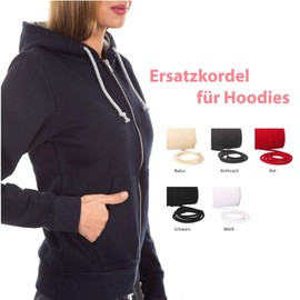 Turnbeutelliebe® Cord, 100% Cotton, 8 mm Wide, Thick, for Gym Bags, for Sewing, Many Colours and Lengths, Braided, Rope, Craft Cord, Ribbon