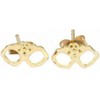 14K Gold Handcuff Earrings