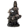 7 Inch Bronze Water and Moon Kuan Yin Buddhism Statue