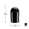 Umbra 1.25 Gallon Mini Waste Can with Removable Swing-Top Lid