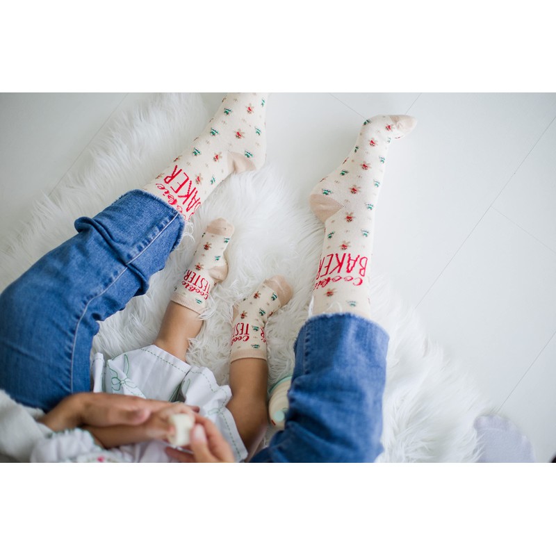 Pearhead Unisex Baby Cookie Baker/Tester Socks, One Size