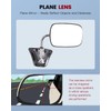 cciyu Door Mirror Left Driver Side/Right Passenger Side Manual Stainless