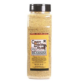 Cindy Lynn’s Big Kahuna Dry Rub and Seasoning - Bring the Flavors of the Tropics to Poultry, Pork & Seafood - All-Natural Tropical Flavors - Great for Grilling and Smoking (26oz)