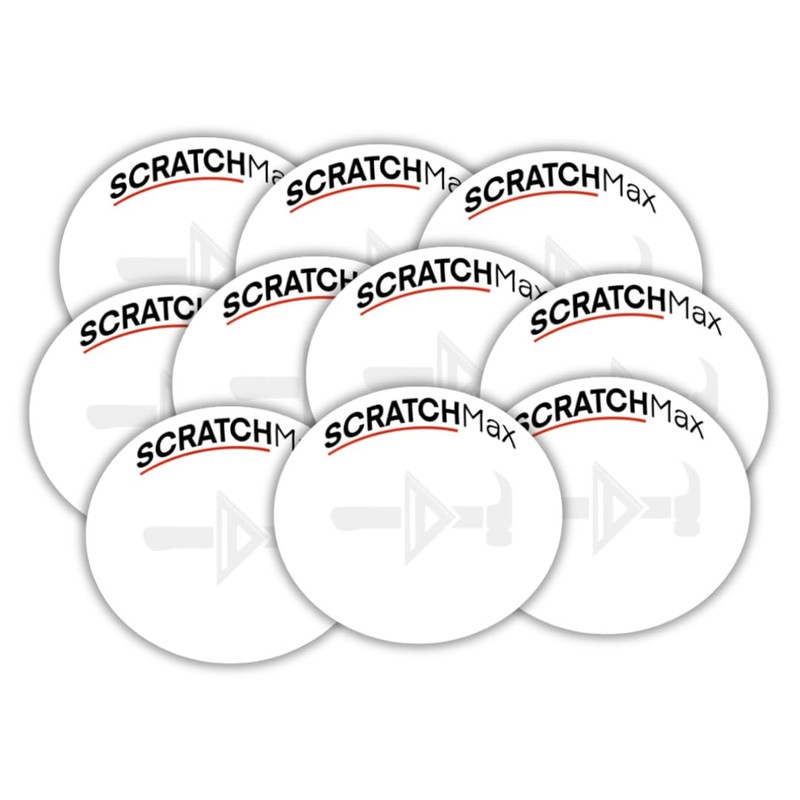 SCRATCHMax Erasable Tape Measure Note Pad & Sticker (10 Pack)