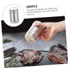 ABOOFAN 2pcs Stainless Steel Condiment Bottles with Caps Portable Spice
