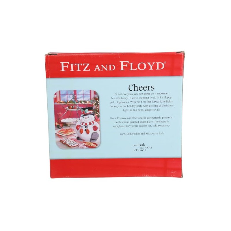 Fitz and Floyd Cheers Snack Plate