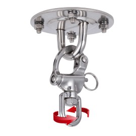 KWOKWEI Ceiling Hook, Hanging Chair, Hook Ceiling Mount with Screw, Stainless Steel Ceiling Mount Mounting Hook with Snap Shackle, Eye Plate with Ring up to 500 kg for Love Swing, Yoga Cloth, Punch