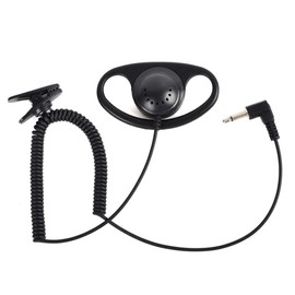 TWAYRDIO TC-001D 1 Pin L-shaped φ3.5mm Ear-hook Type Earphone Earphone for Motorola Kenwad ICOM Standard Yaes