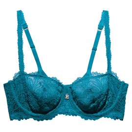 Savage X Fenty Sujetador romántico con cordón para mujer, Laidback Azul, 46DDD