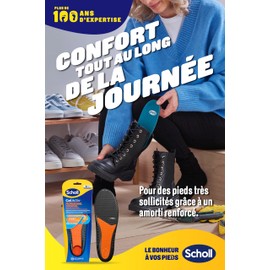 Scholl GelActiv Professional Women's Work Shoes for Lasting Comfort with Shock Absorption and Reinforced Cushioning Thanks to GelWave Technology, Size 35.5-40.5, orange