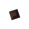 Pack of 10 Plastic Fence Post Caps in Dark Brown