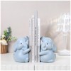 Decorative Elephant Book Ends, Resin Elephant Book Ends for Shelves,